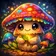 A colorful cartoon dragon avatar with vibrant orange and blue scales, looking friendly and approachable.